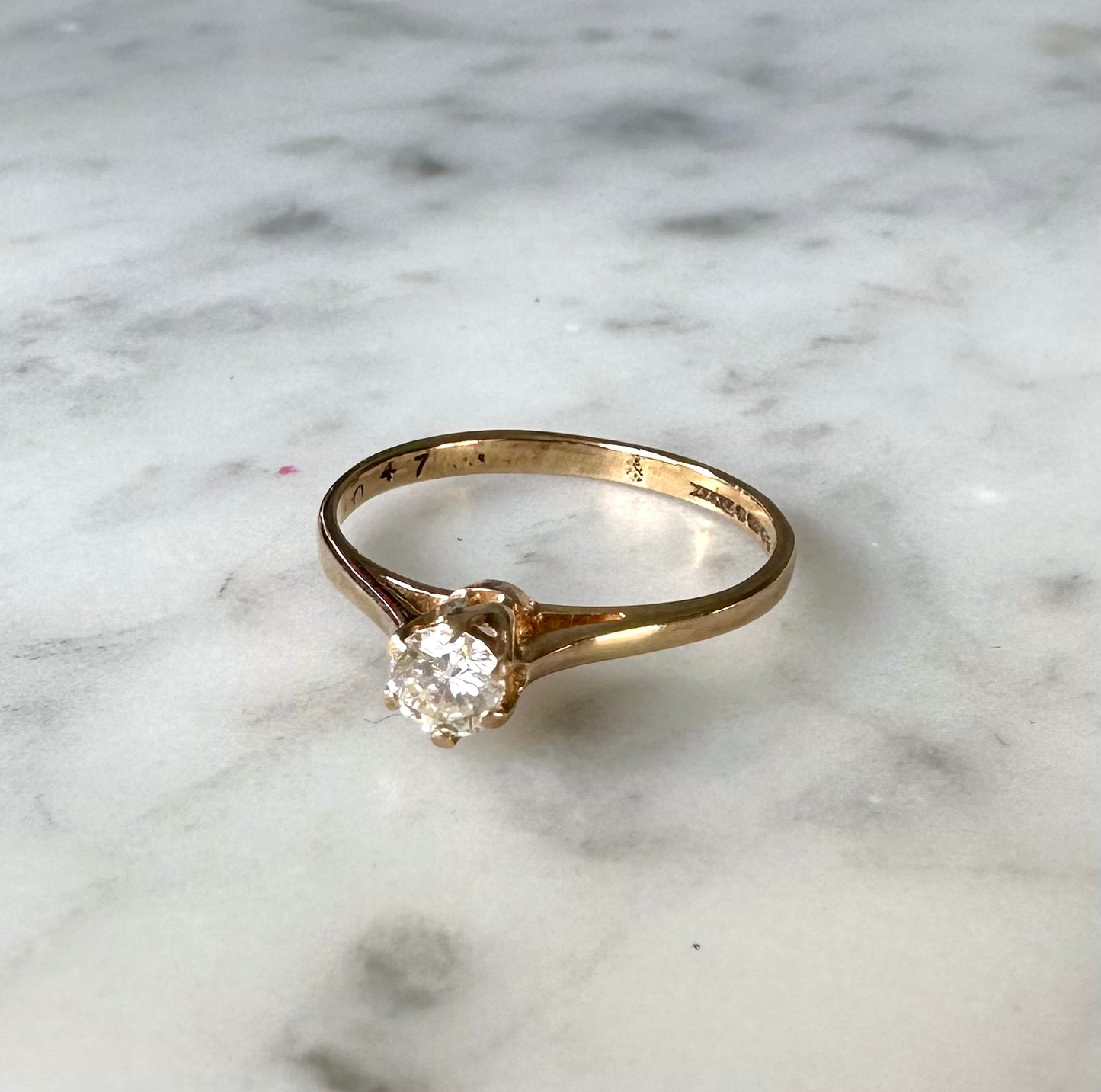 Antique Diamond Solitaire Ring