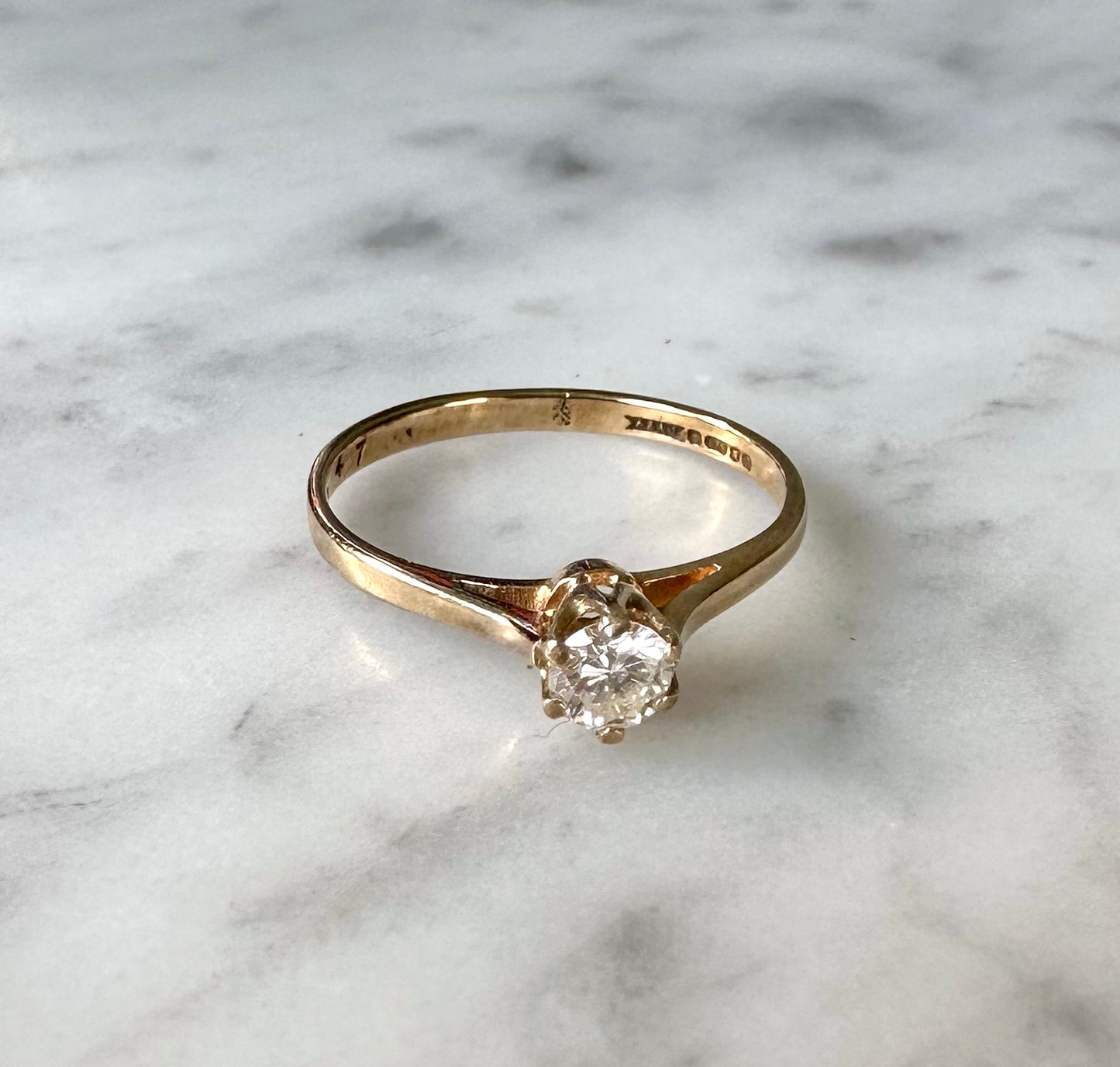 Antique Diamond Solitaire Ring