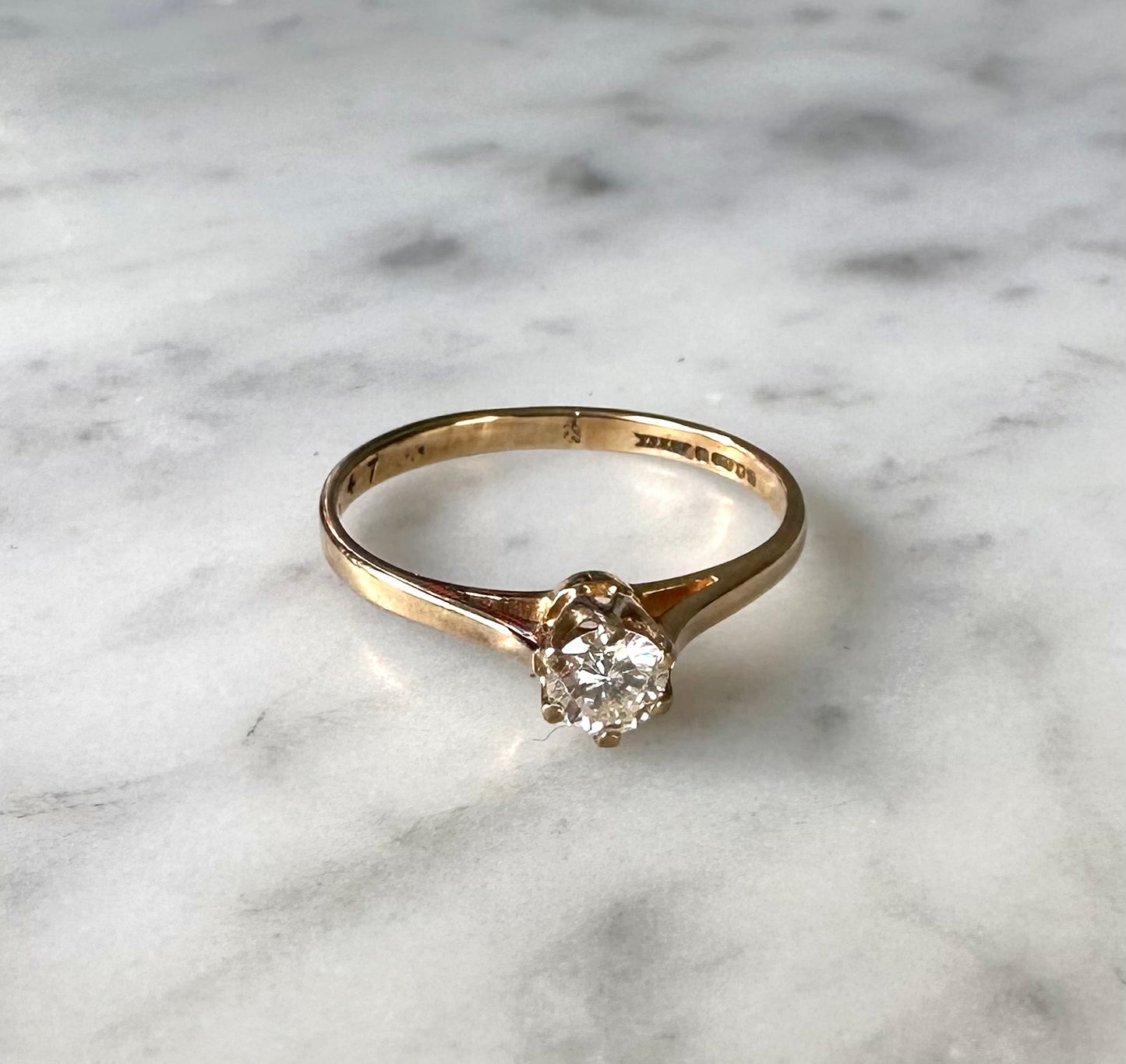 Antique Diamond Solitaire Ring
