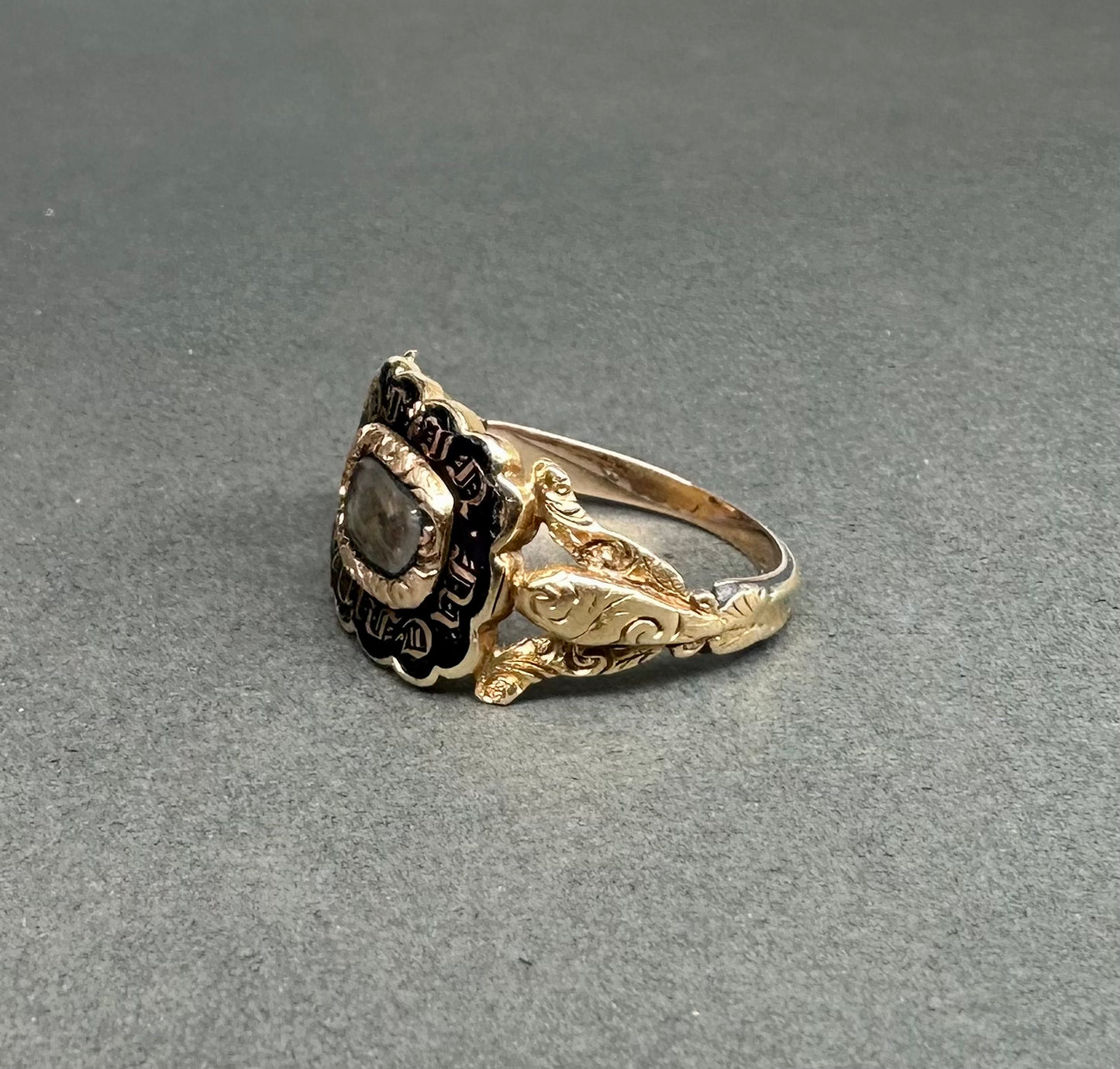 Georgian “In Memory Of” Hair Ring