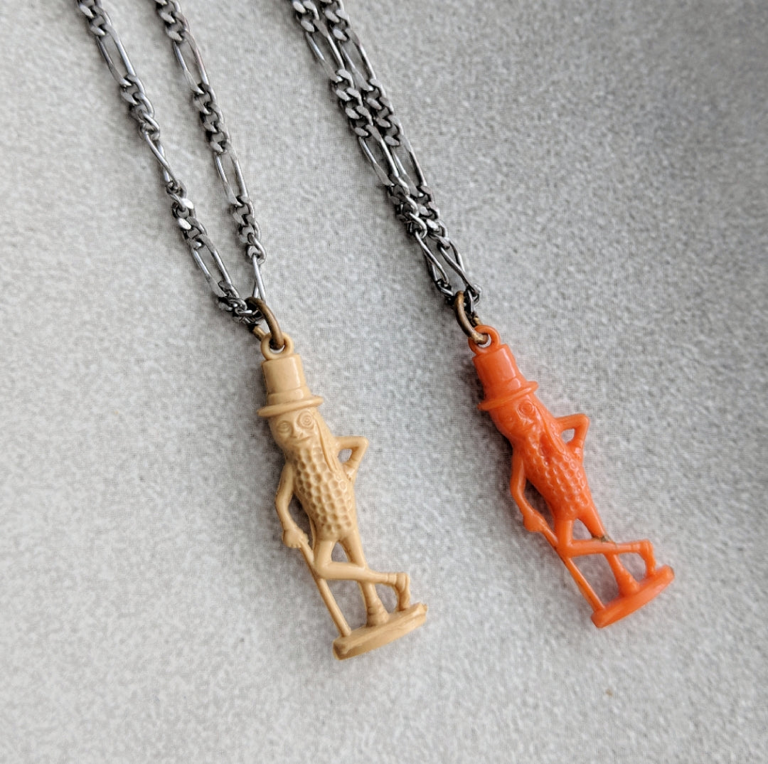 Vintage Mr Peanut Necklace