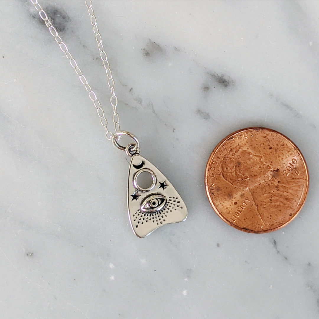 Ouija Planchette Charm Necklace