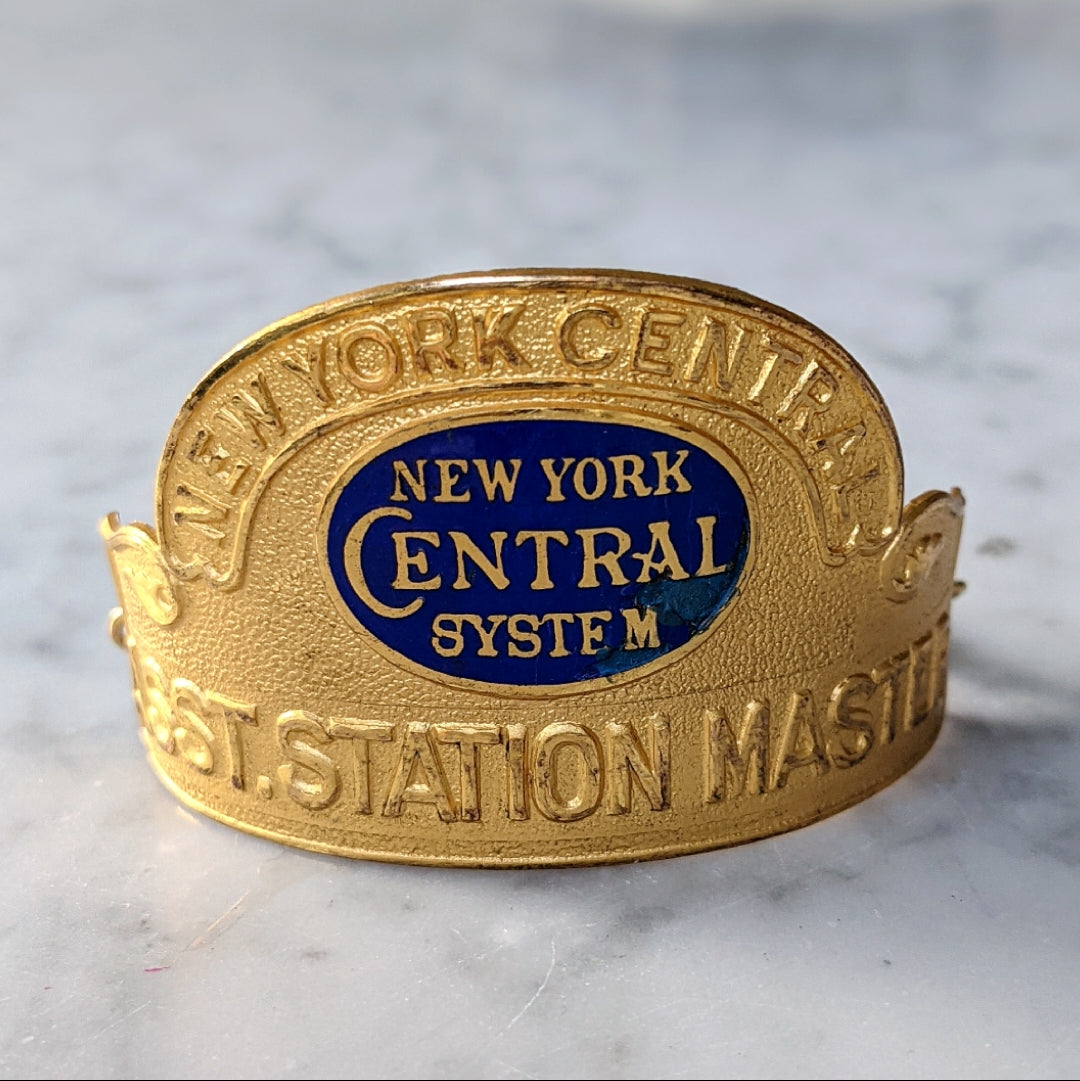 New York Central Street Car Hat Badge Bracelet