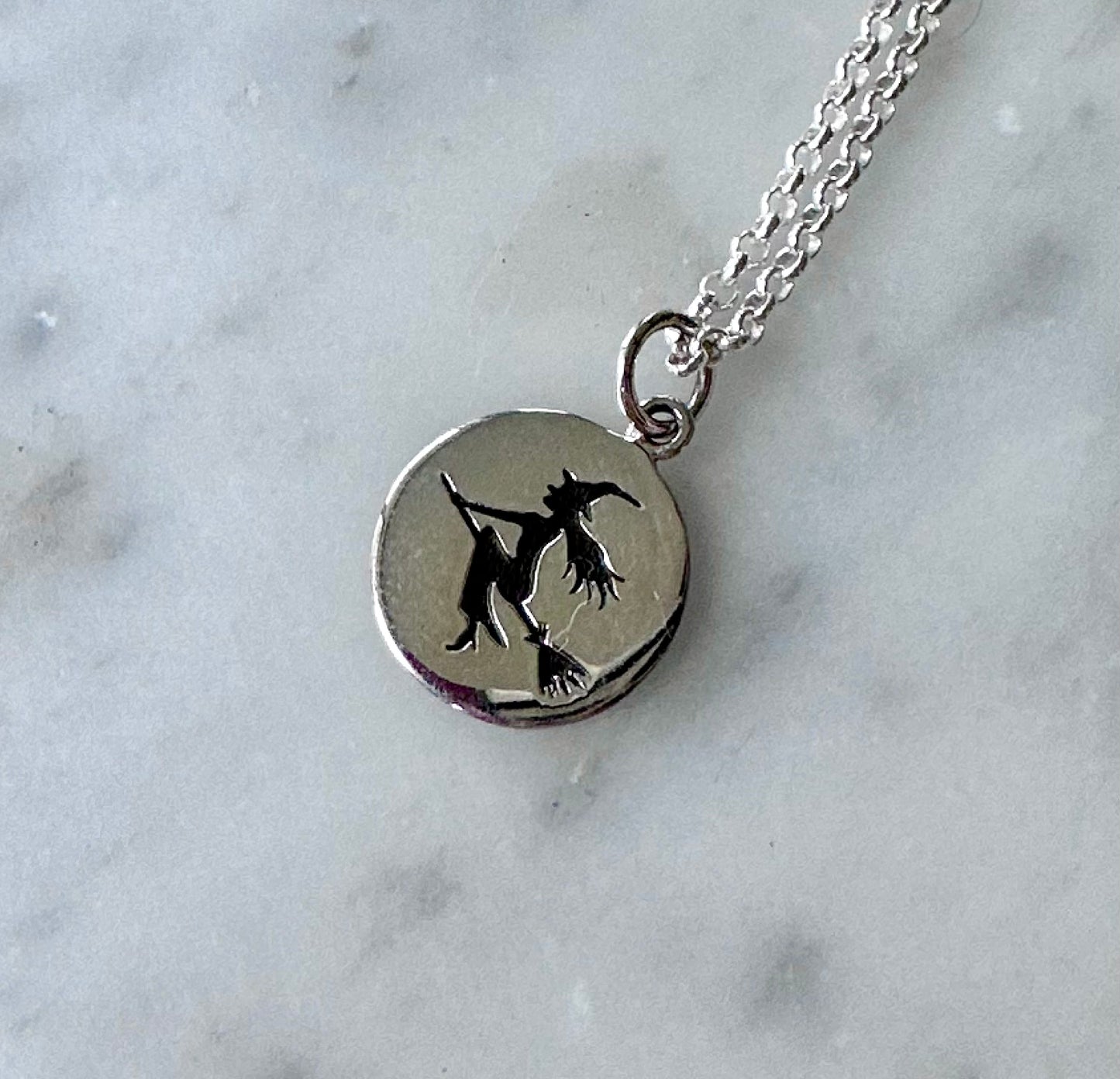 Sterling Witch Necklace
