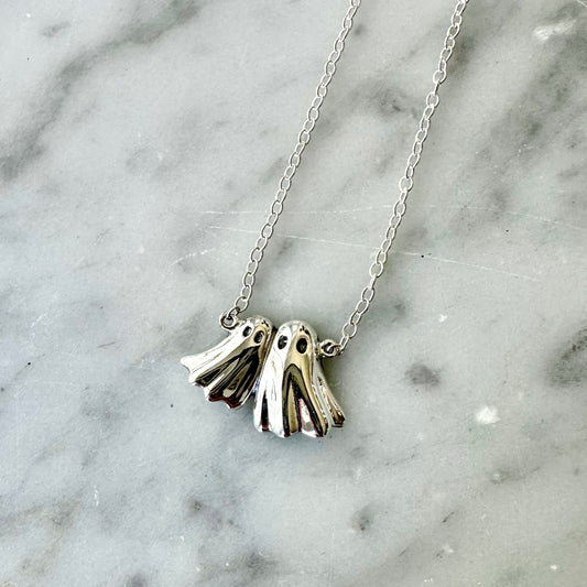 Sterling Silver Ghost Pals Necklace