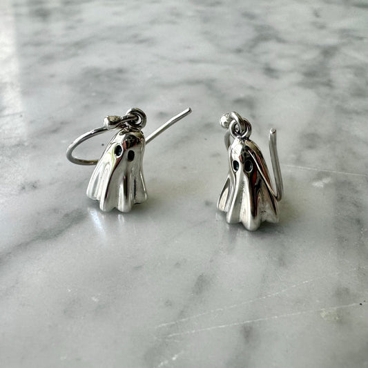 Sterling Silver Ghost Earrings