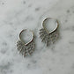 Sterling Silver Spiderweb Huggie Hoop Earrings
