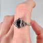 Salt and Pepper Diamond Hex Ring