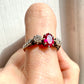 Antique 1910’s  Ruby and Diamond Ring