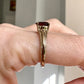 Antique 9ct Garnet Solitaire Ring