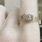 Victorian Champagne Diamond Starburst Ring