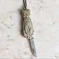 Vintage Kitty Pocket Blade Necklace
