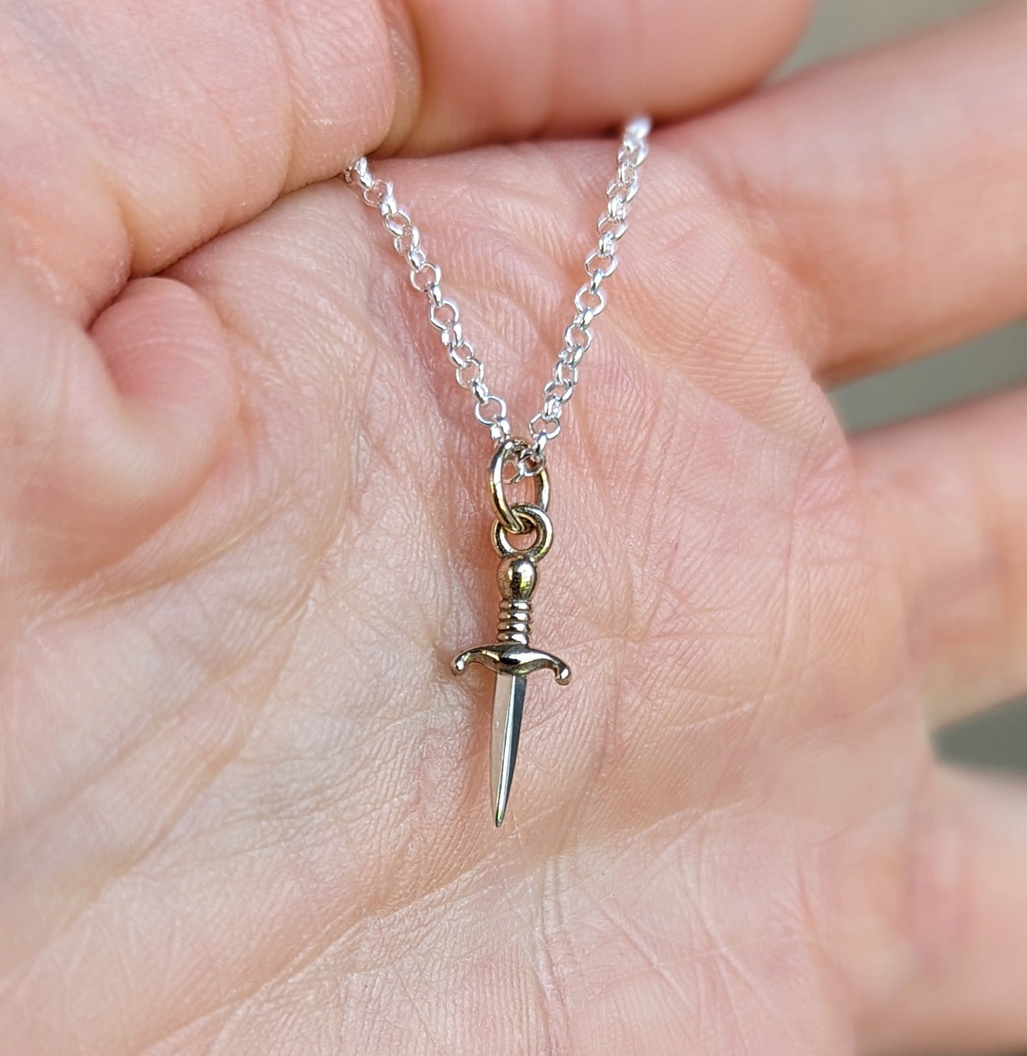 Tiny Dagger Necklace