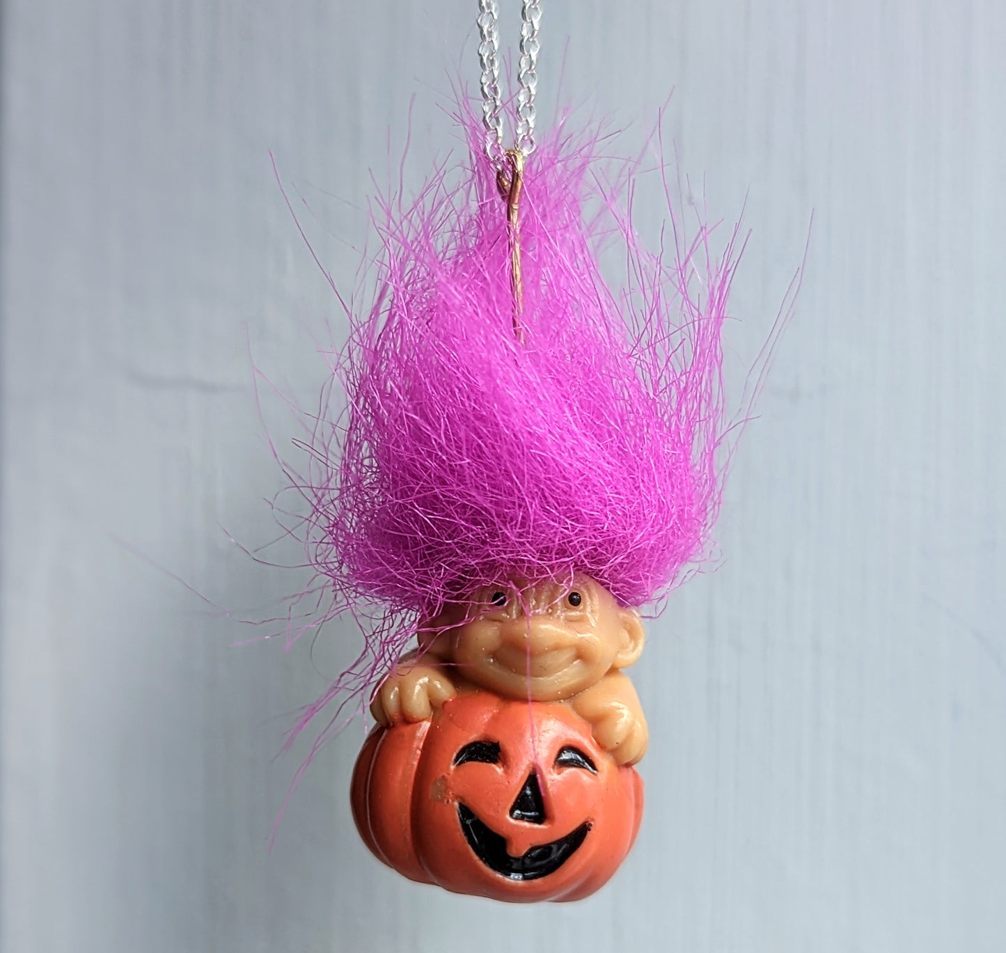 Vintage Halloween Troll Necklace