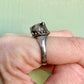 Antique Sterling Silver Kitty Poison Ring