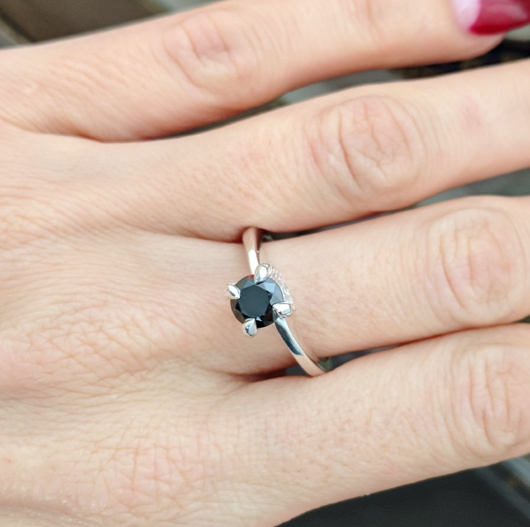 Miniature Crystal Talon Ring