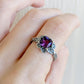 Mini Amethyst Forget Me Not Ring